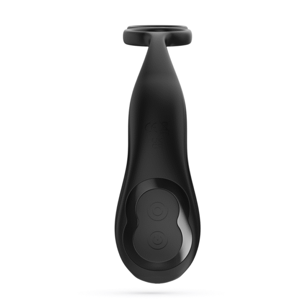 Erixos - Vibrerende Prostaatmassager met Balriem en Cockring - Zwart - Afbeelding 3