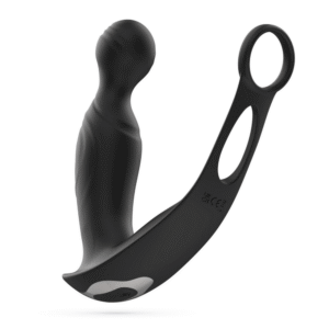 Flamma - Vibrerende Prostaatmassager met Balriem en Cockring - Zwart