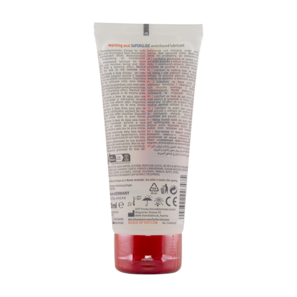 Anal Superglide Warming Liquid Pleasure - Waterbased Lubricant - 100 ml - Afbeelding 2