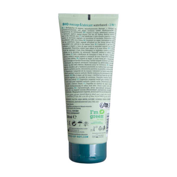 2 In 1 Massage en Waterbased Lubricant - 7 fl oz / 200 ml - Afbeelding 2