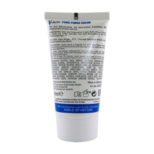 V-Activ - Penis Power Cream voor Mannen - 2 fl oz / 50 ml - Afbeelding 3