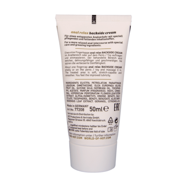 Achterkant - Anal Relax Cream - 2 fl oz / 50 ml - Afbeelding 3