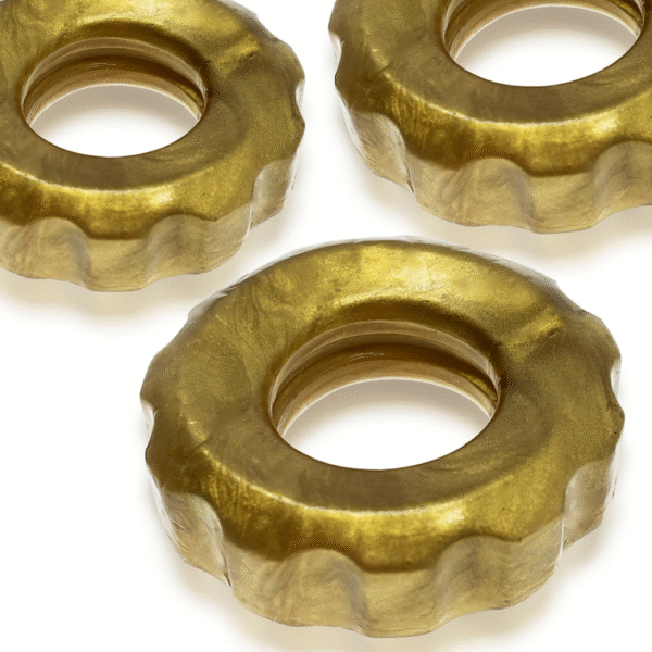 Super Huj - 3-pack Rekbare Cockringen - Brons Metallic - Afbeelding 3