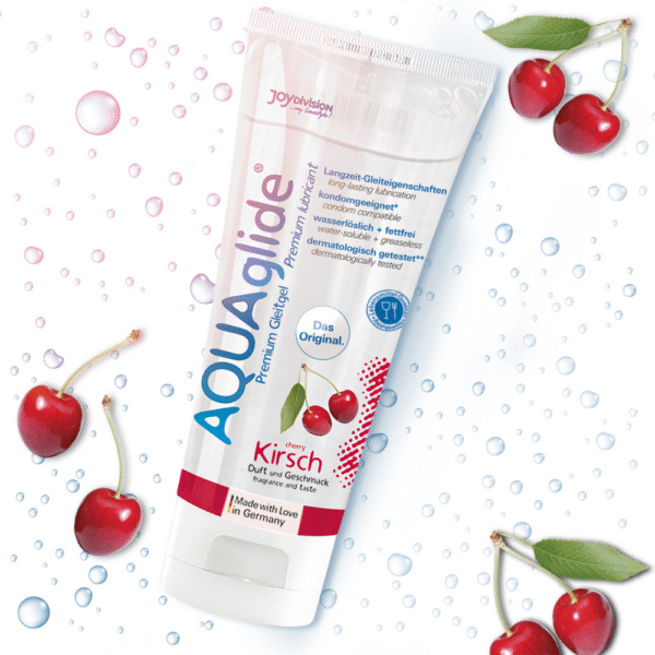 AQUAglide Neutral - Gearomatiseerde Waterbasis Glijmiddel - Kers - 3 fl oz / 100 ml - Afbeelding 2