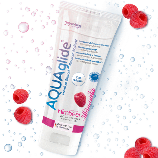 AQUAglide Neutral - Gearomatiseerde waterbasis glijmiddel - Framboos - 3 fl oz / 100 ml - Afbeelding 2