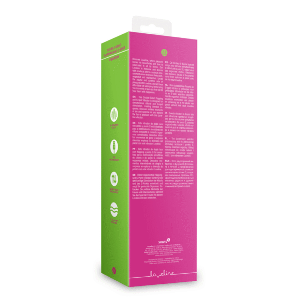 Dubbelzijdige flapper en G-Spot vibrator - Uitbundig Roze - Afbeelding 3