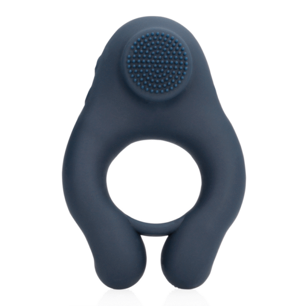 Vibrerende Cockring met Clitoris Stimulatie - Indigo Blauw - Afbeelding 4