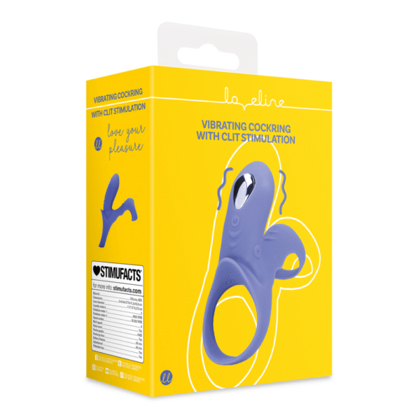 Vibrerende Cockring met Clit Stimulatie - Tamiya Blauw - Afbeelding 2