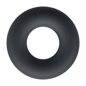 Vloeibare Silicoenen Cockring - S - Zwart