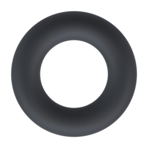 Vloeibare Silicoenen Cockring - L - Zwart