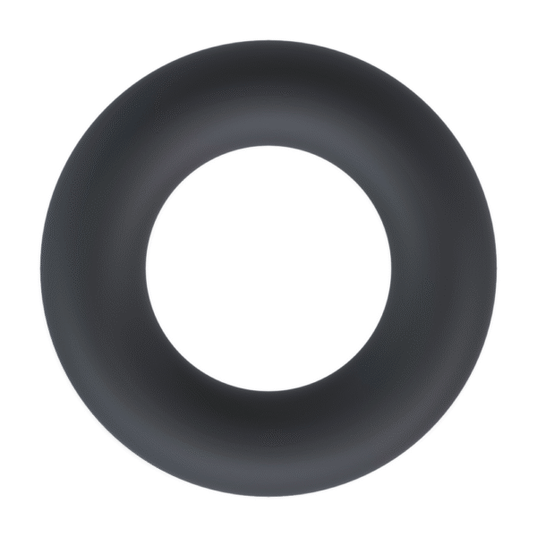 Vloeibare Silicoenen Cockring - L - Zwart