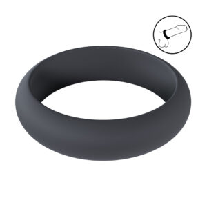 Wide O Silicone Cockring - XXL - 55mm - Zwart