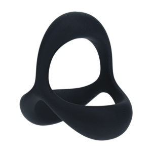 Tri O Ergo Siliconen Cockring - Zwart