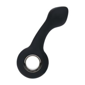 Vibrerende Bulb Silicone Prostaat Massager met Lus - Zwart