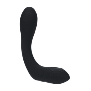 Vibrerende Verwarmende Buigbare Tapping Silicone Prostaat Stimulator - Zwart