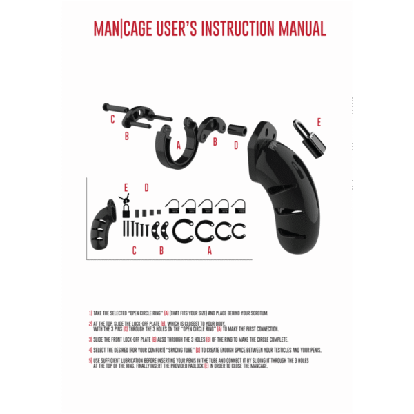 Model 02 Chastity Cock Cage - 3,5 / 9 cm - Afbeelding 4