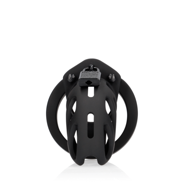 Model 24 - Chastity Cage - 3.5'' / 9 cm - Zwart - Afbeelding 3