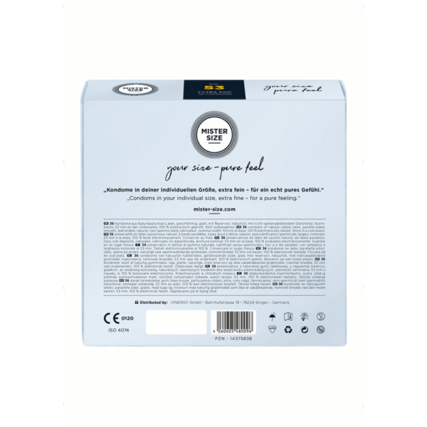 Pure Feel - Condoms 53 mm - 36 Pack - Afbeelding 2