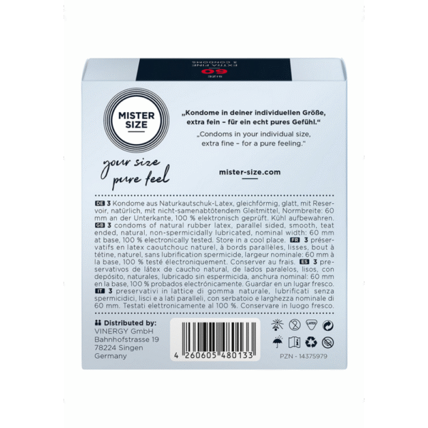 Pure Feel - Condooms 60 mm - 3 Pack - Afbeelding 2