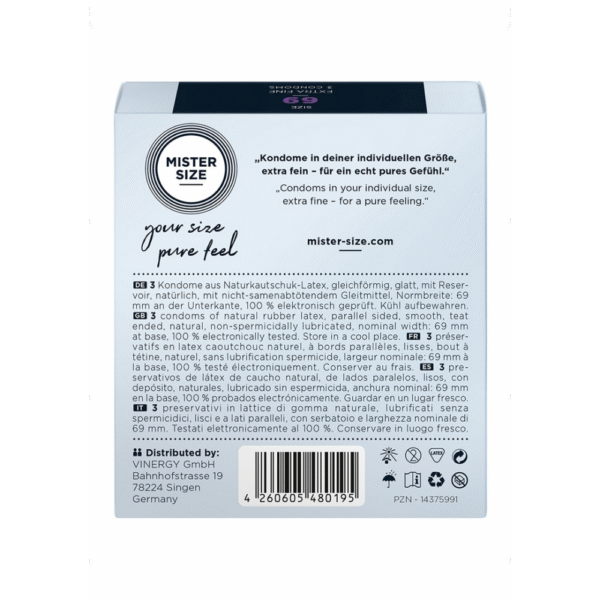 Pure Feel - Condoms 69 mm - 3 Pack - Afbeelding 2