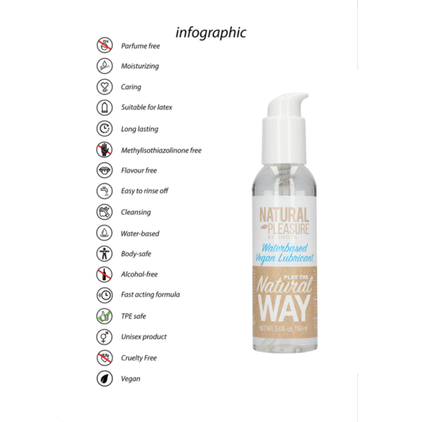 Vegan Waterbased Glijmiddel - 5 fl oz / 150 ml - Afbeelding 2