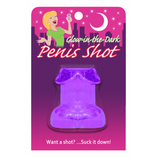 Glow-in-the-Dark Penis Shot - Paars