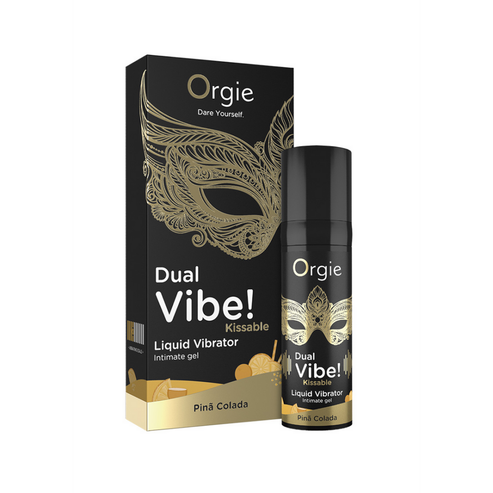 Dual Vibe! Kissable Liquid Vibrator - Pina Colada - 0,5 fl oz / 15 ml - Afbeelding 2
