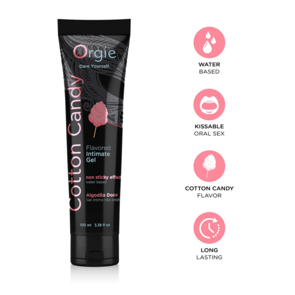 Lube Tube Cotton Candy - Waterbased Lubricant - 3 fl oz / 100 ml - Afbeelding 2