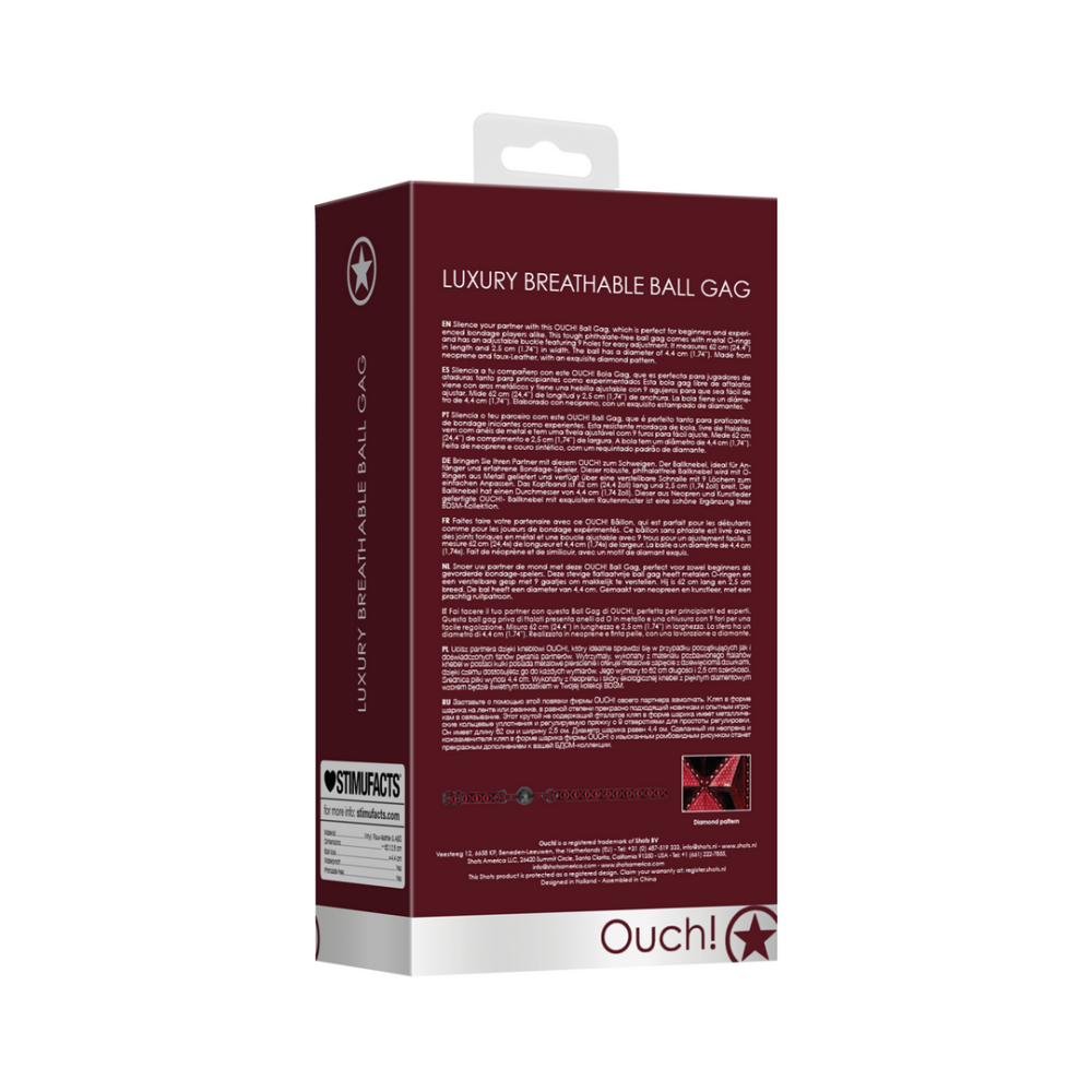 Ademend Ball Gag - Afbeelding 3