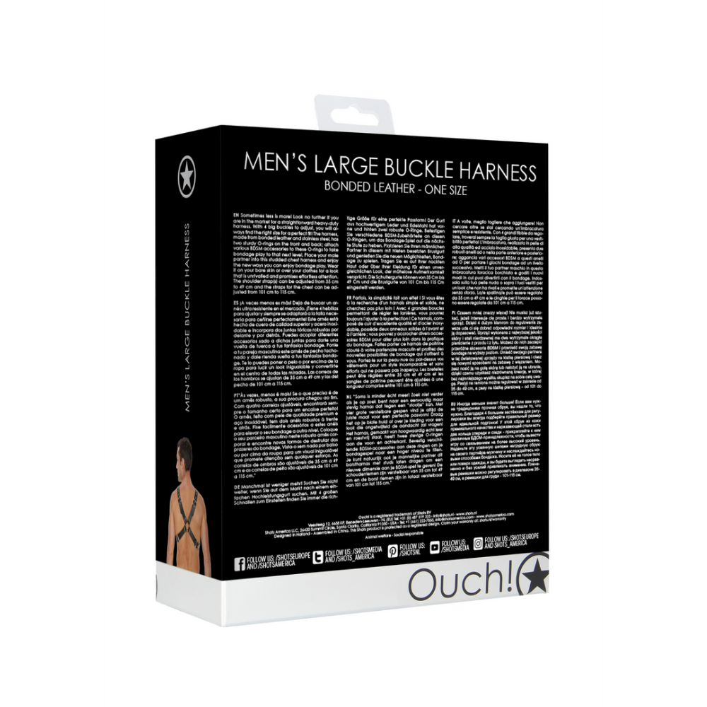 Leren Harnas met Grote Gesp - Eén Maat - Afbeelding 3