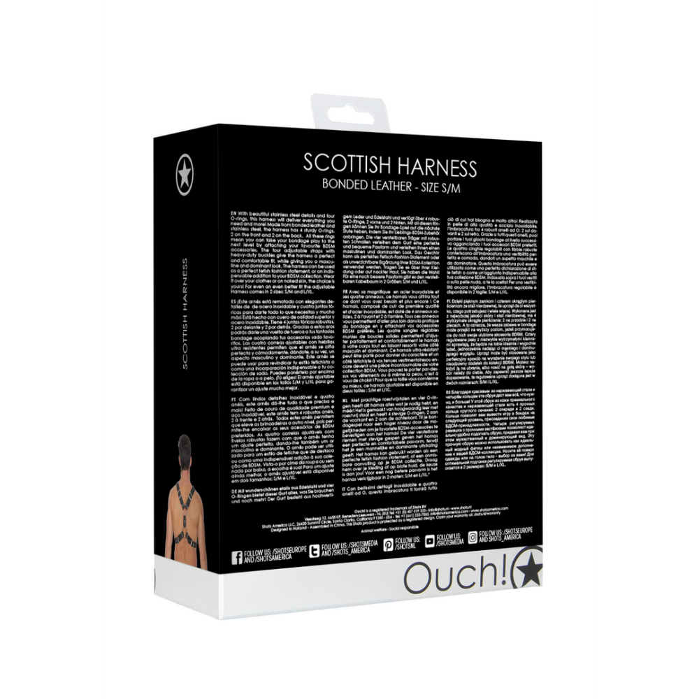 Schotse Leren Harnas - S/M - Afbeelding 3
