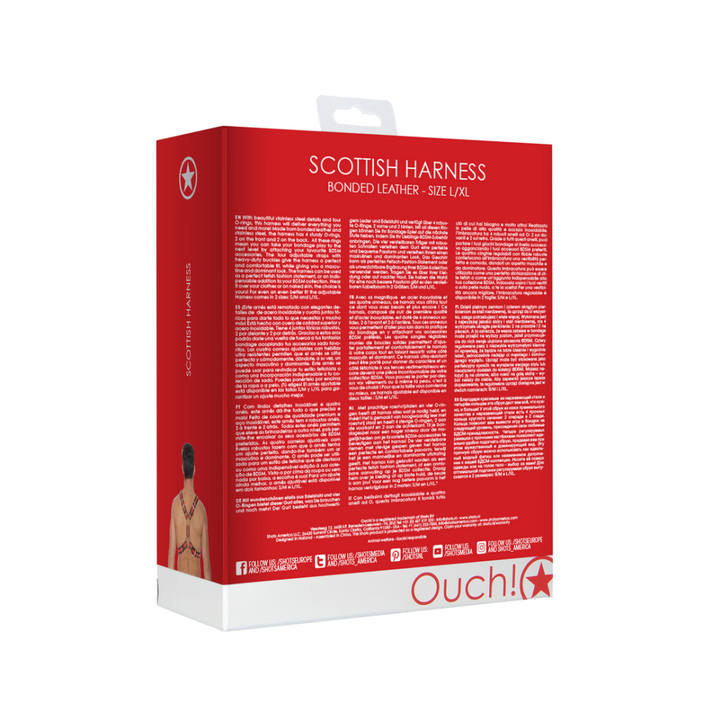 Schotse Leren Harnas - L/XL - Afbeelding 3