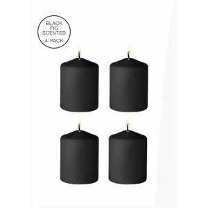 Tease Candles - Disobedient - 4 Stuks - Zwart