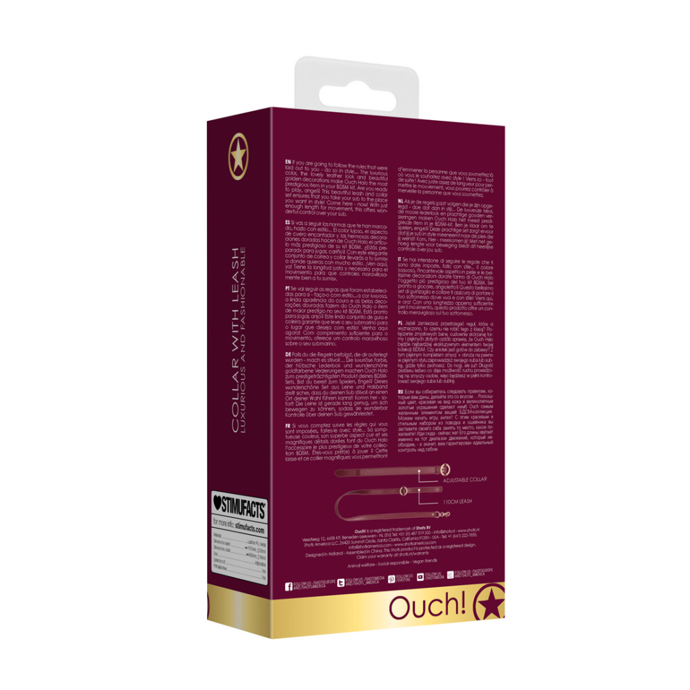 Luxe Halsband met Leash - Afbeelding 3