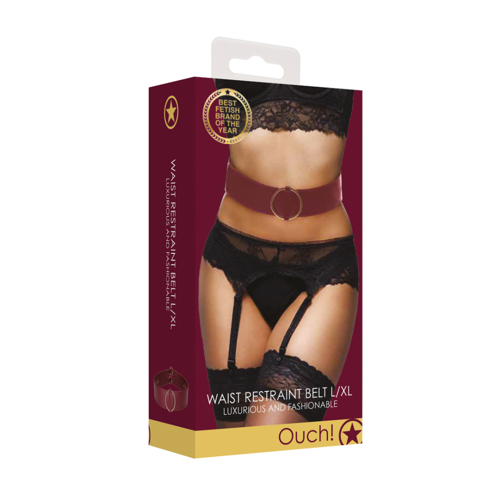 Waist Belt with Bondage Rings - L/XL - Afbeelding 2