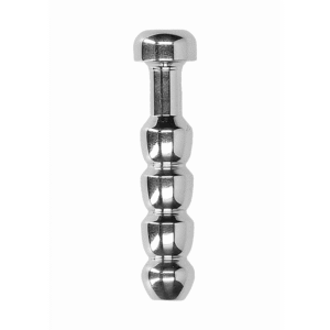 Ribbed Hollow Penis Plug - 0.4 / 10 mm