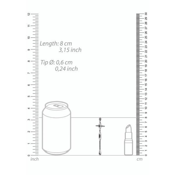 Penis Plug with Ribs - 0.2 / 6 mm - Afbeelding 3