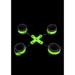 Hand- en enkelboeien met hogtie - Glow in the Dark