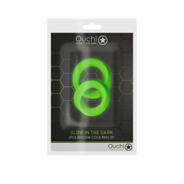 Cockring Set - Glow in the Dark - 2 Stuks - Afbeelding 2