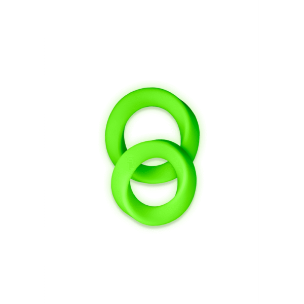 Cockring Set - Glow in the Dark - 2 Stuks - Afbeelding 4