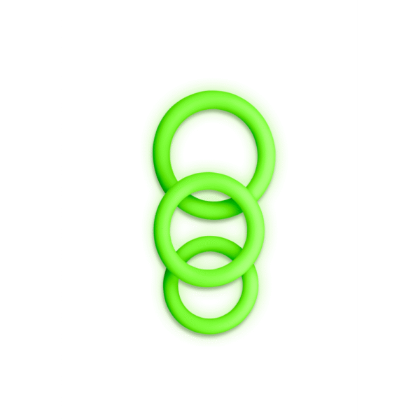 Cockring Set - Glow in the Dark - 3 Stuks - Afbeelding 4