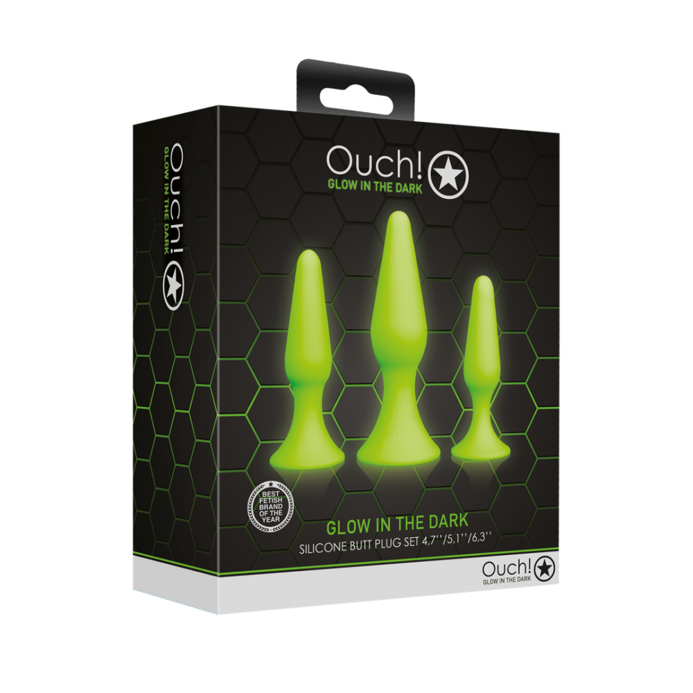 Butt Plug Set - Glow in the Dark - Afbeelding 2
