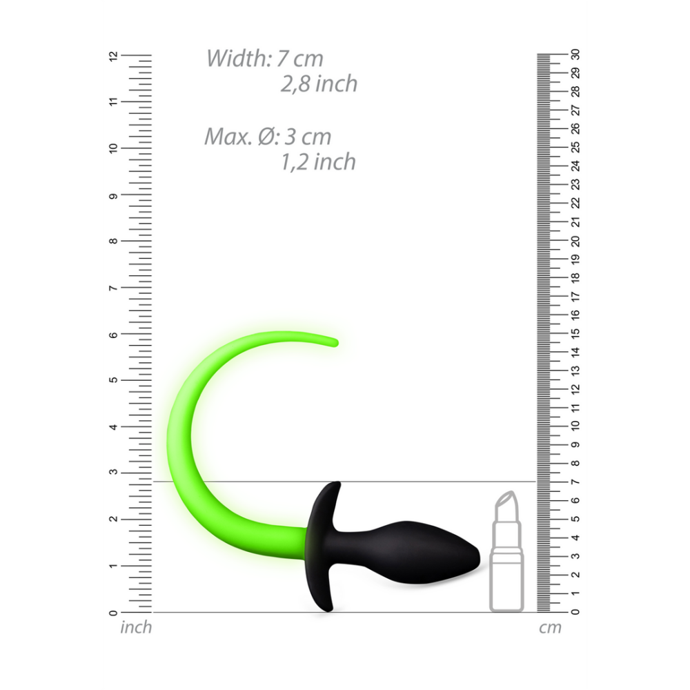 Puppy Tail Plug - Glim in het Donker - Afbeelding 5