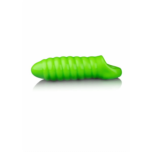 Swirl Dikke Rekbare Penis Sheath - Glow in the Dark - Afbeelding 4