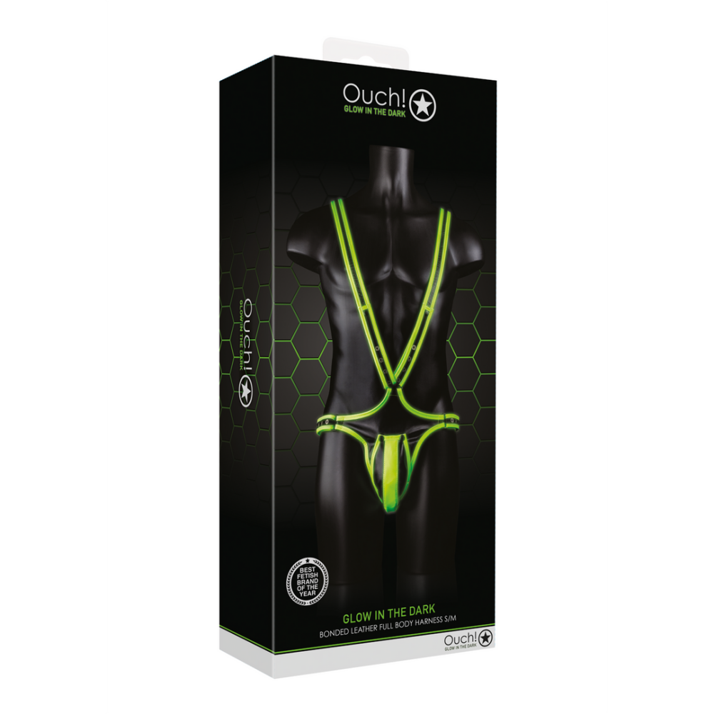 Lichaamsbedekkende Harnas - Glow in the Dark - S/M - Afbeelding 2