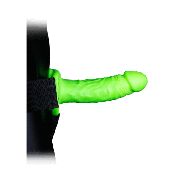 Realistische Strap-On Harnas - Glow in the Dark - 7 / 18 cm - Afbeelding 4