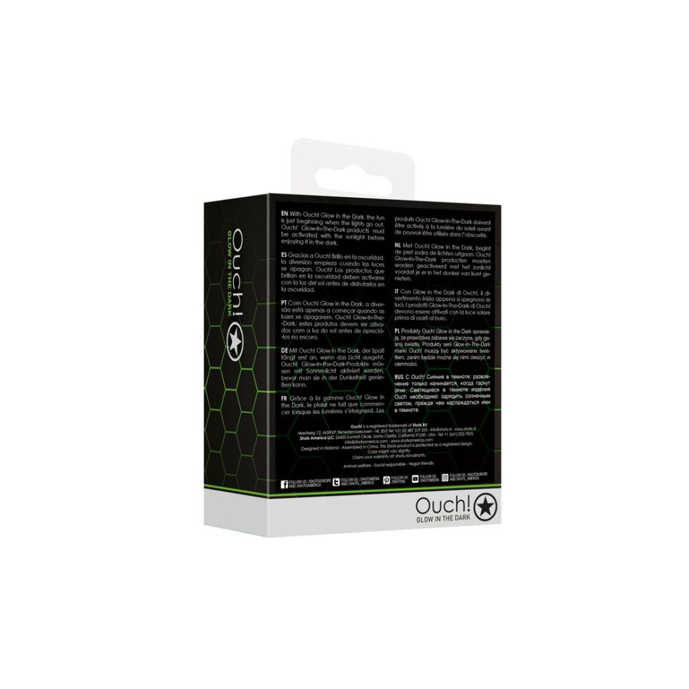 Glas Buttplug - Glow in the Dark - Klein - Afbeelding 3