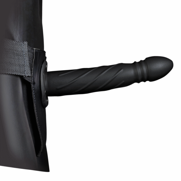 Twisted Hollow Strap-On - 20 cm - Zwart - Afbeelding 4