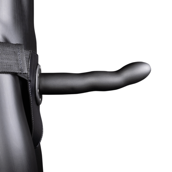 Gebogen Holle Strap-On - 8 / 20 cm - Gunmetal - Afbeelding 4