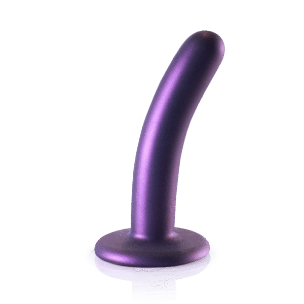 Zachte Silikon G-Spot Dildo - 5'' / 12 cm - Metallic Paars